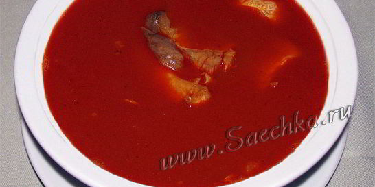 Рыбная венгерская похлебка Халасли