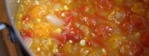 томатная похлебка с кукурузой. Шаг 7