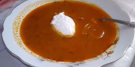 Португальский томатно-луковый суп