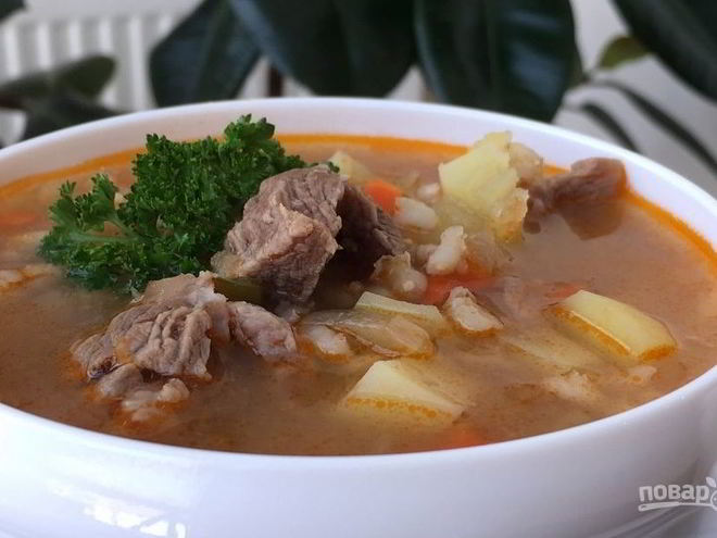 Рецепт домашнего рассольника с перловой крупой