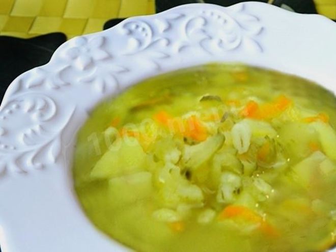 Рецепт постного рассольника с перловкой