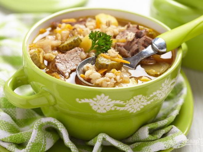 Рецепт рассольника московского