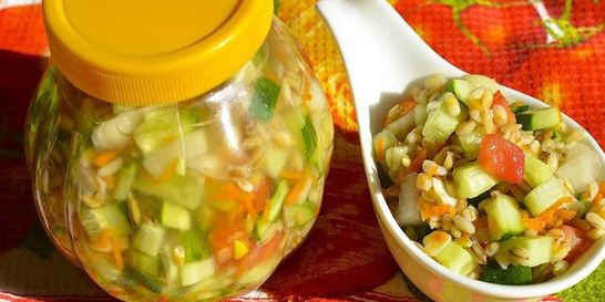 Рассольник на зиму с перловкой