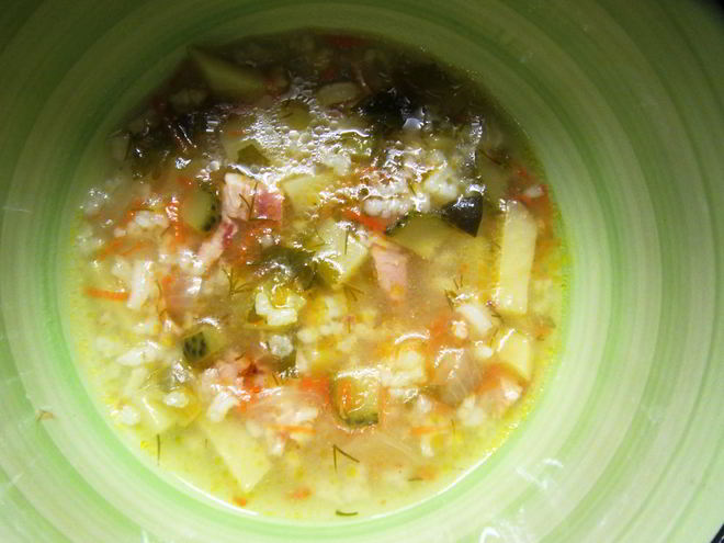 Рецепт рассольника по-деревенски с курицей