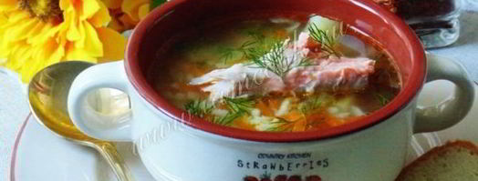 рассольник с форелью. Шаг 13