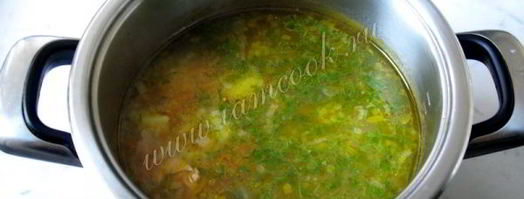 рассольник с форелью. Шаг 11