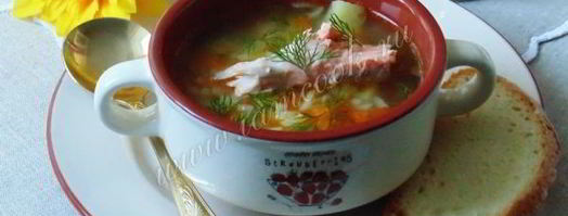 рассольник с форелью. Шаг 12