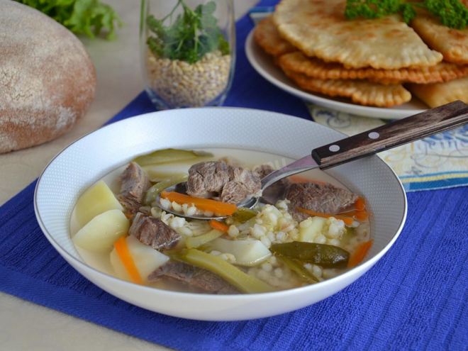 Рецепт рассольника с говядиной