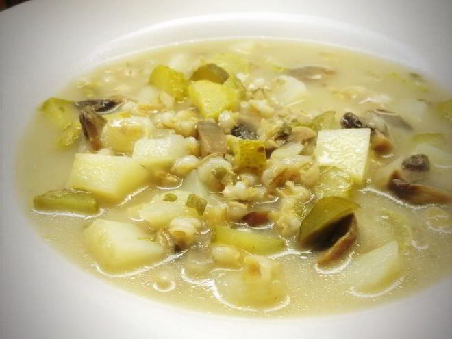 Рецепт рассольника с грибами в мультиварке