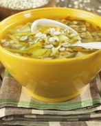 Рассольник с нутом