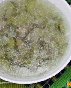 Рассольник с перловкой и куриными сердечками