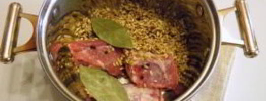 рассольник с перловкой и солеными огурцами. Шаг 3