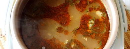 рассольник с перловкой в мультиварке. Шаг 11