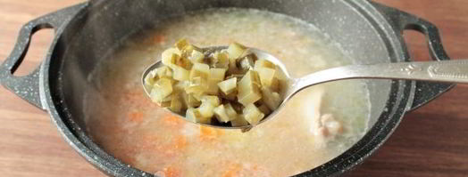 рассольник с рисом и крапивой. Шаг 10