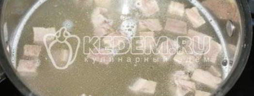 рассольник с рисом и языком. Шаг 8