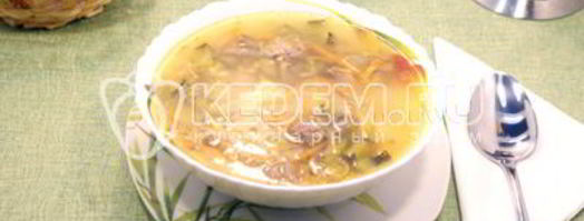 рассольник с рисом и языком. Шаг 9