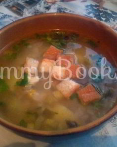 Рассольник с рисом в мультиварке