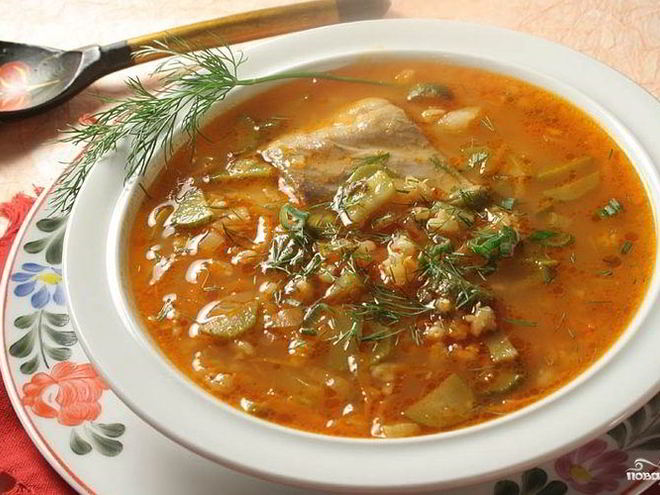Рецепт рассольника с рисом