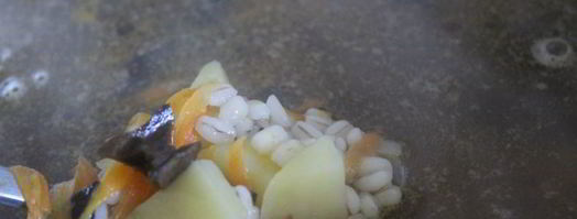 рассольник с сушеными грибами. Шаг 8