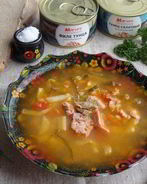 Рассольник с тунцом