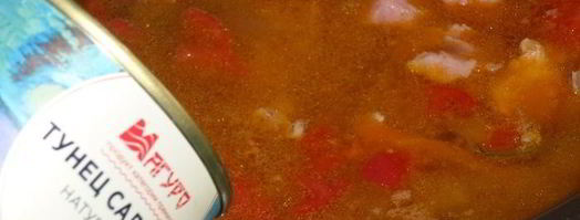 рассольник с тунцом. Шаг 22