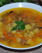 Рассольник с тушенкой