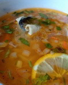 Рыбный суп из наваги
