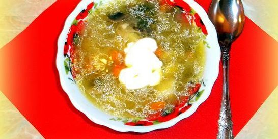 Грибные щи из квашеной капусты