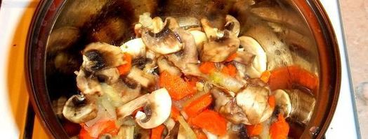 грибные щи из квашеной капусты. Шаг 5