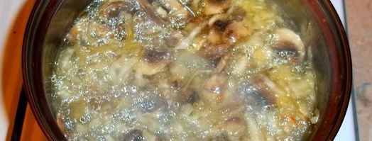 грибные щи из квашеной капусты. Шаг 8