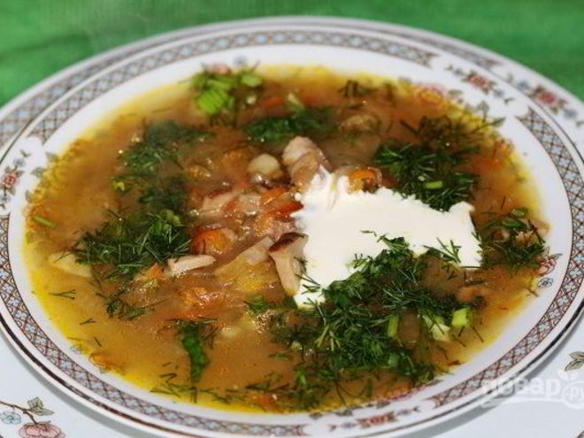 Рецепт кислых щей из квашеной капусты с грибами