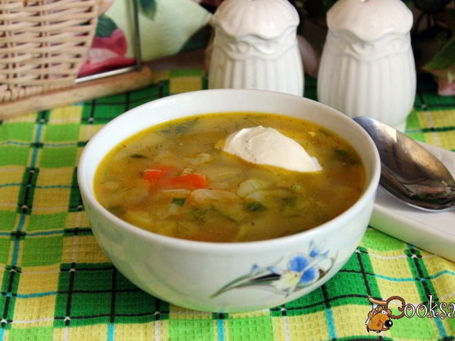 Рецепт летних щей из молодой капусты со сладким перцем