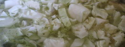 летние щи из молодой капусты со сладким перцем. Шаг 4