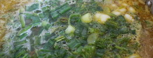 летние щи из молодой капусты со сладким перцем. Шаг 7