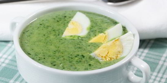 Летние зеленые щи