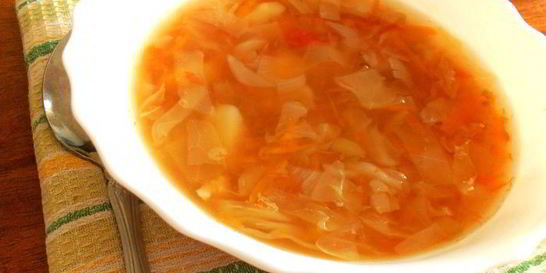 Постные щи без масла