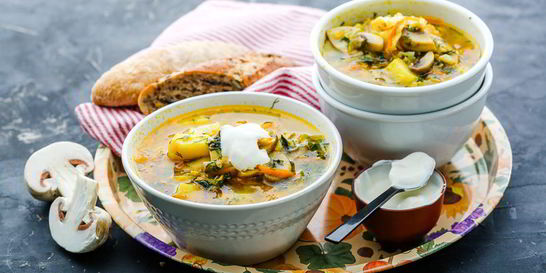 Постные щи из молодой капусты