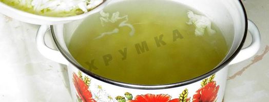 постные щи с фасолью, консервированной и капустой. Шаг 6