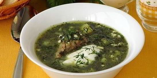 Щи из крапивы и щавеля
