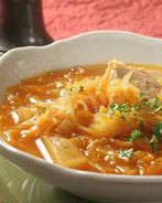 Щи из квашеной капусты со свининой