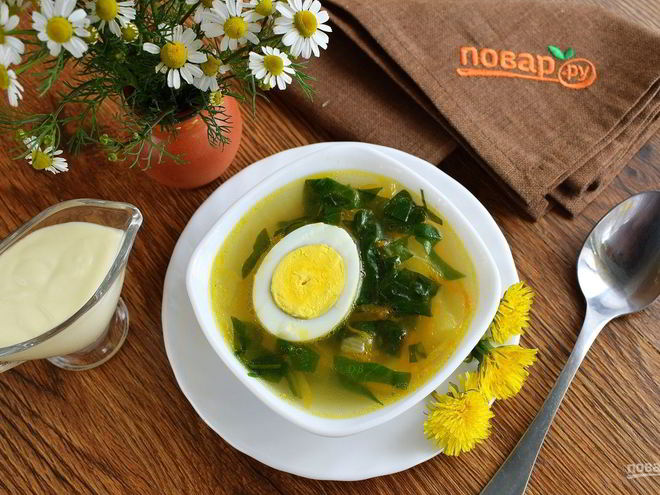 Рецепт щей из одуванчиков
