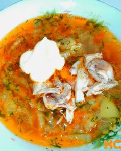 Щи из пекинской капусты