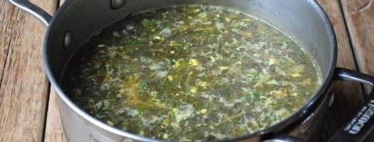 щи из щавеля на курином бульоне. Шаг 11