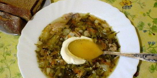 Щи из щеницы