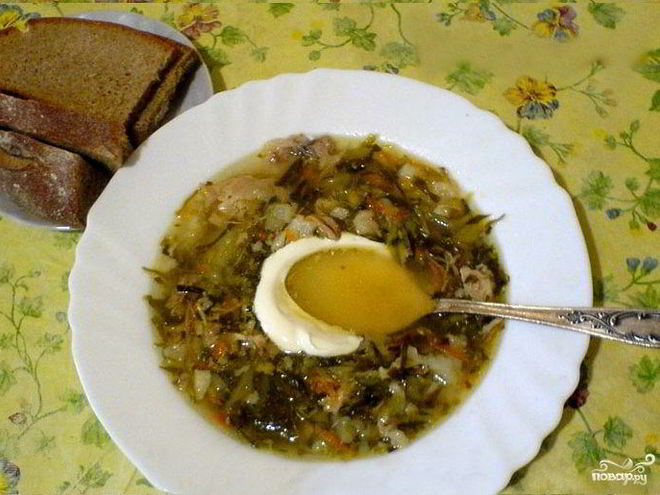 Рецепт щей из щеницы