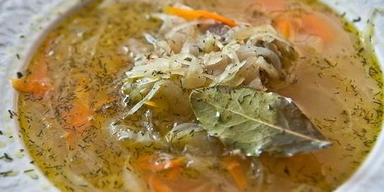 Щи из соленой капусты