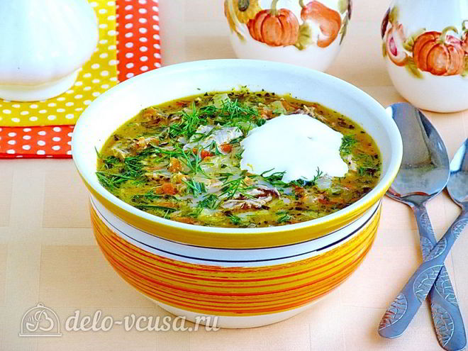 Рецепт щей из свежей капусты с плавленым сыром