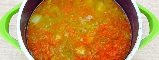 щи из свежей капусты с плавленым сыром. Шаг 13