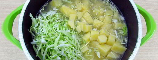 щи из свежей капусты с плавленым сыром. Шаг 6