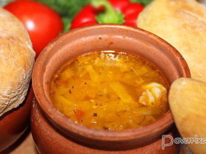 Рецепт щей из свежей капусты в горшочках